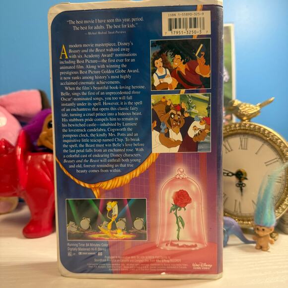 Beauty and the Beast VHS 1992 Walt Disney Classic Clamshell Tested Works - Picture 3 of 4